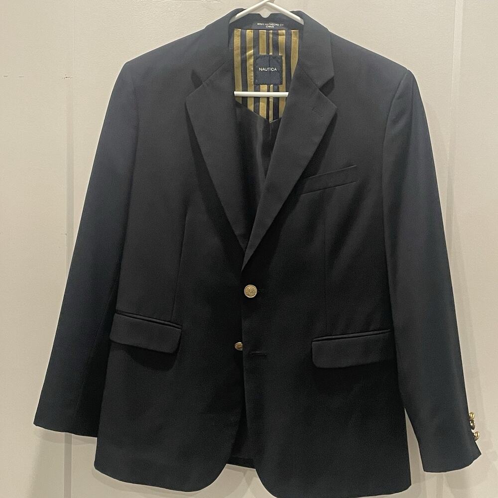Nautica Sports Coat, Boys‎ 16 Husky Holiday Wedding Going Out Formal Navy